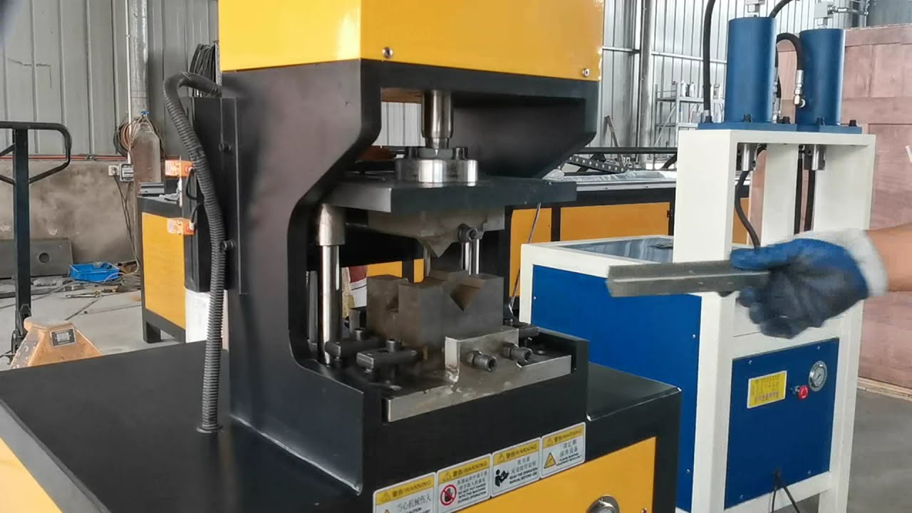 Hydraulic 90 Degree Notching Machine Square Tube Right Angle Corner