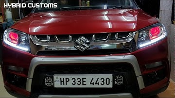 VITARA BREZZA || Projectors HC- 5 Bixenon + Ultra Matrix DRLs