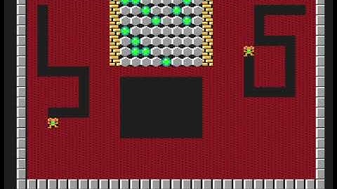 Testing simultaneous two player game in overscan in Amstrad CPC