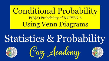 Conditional Probability Using Venn Diagrams - Statistics and Probability - Math Tutorial