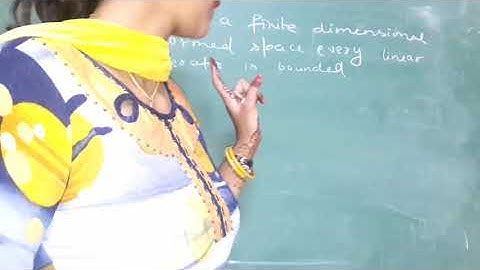 on finite dimensional normed space every linear operator is bounded//functional analysis