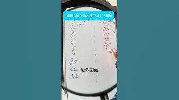 Chiều cao tiêu chuẩn bé trai 4-12 tuổi #duocsithang #tangchieucao #chieucao