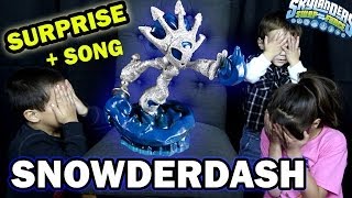 Skylanders Swap Force SNOWDERDASH Surprise! Let's Paint pt. 5 + Song (Holiday Employee Edition)