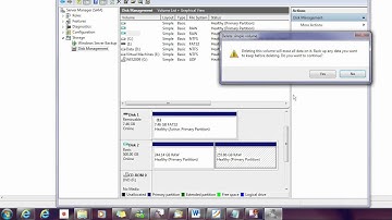 How to make 2 partitions into 1 in 7/Vista