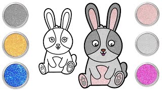 How To Draw And Color An Easter Bunny 🐰