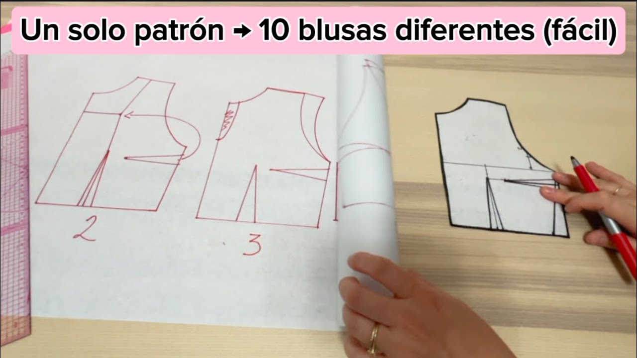 No necesitas 10 patrones para hacer 10 blusas | Patrón Básico 