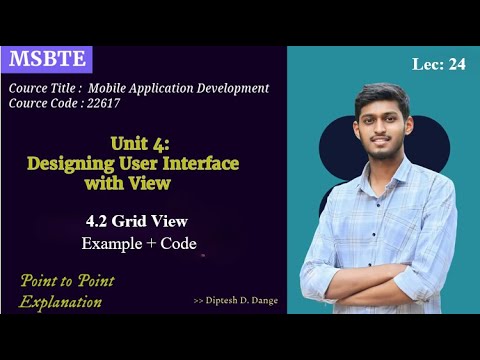 4.2 Grid View in Android Studio with Code MSBTE | I Scheme | 22617 ...