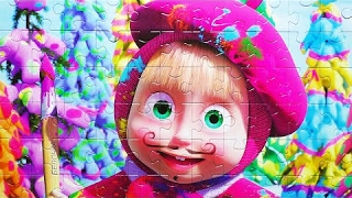 (Hura Huro ) MASHA AND THE BEAR Puzzle Games Clementoni Rompecabezas De Маша и Медведь Kids Learnin screenshot 5