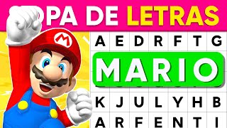 Sopa de Letras de SUPER MARIO BROSS 🍄 Adivina a Mario 💚 Luigi 🍑 Peach 🍄 Toad 🌈 Bowser 🥰 screenshot 2