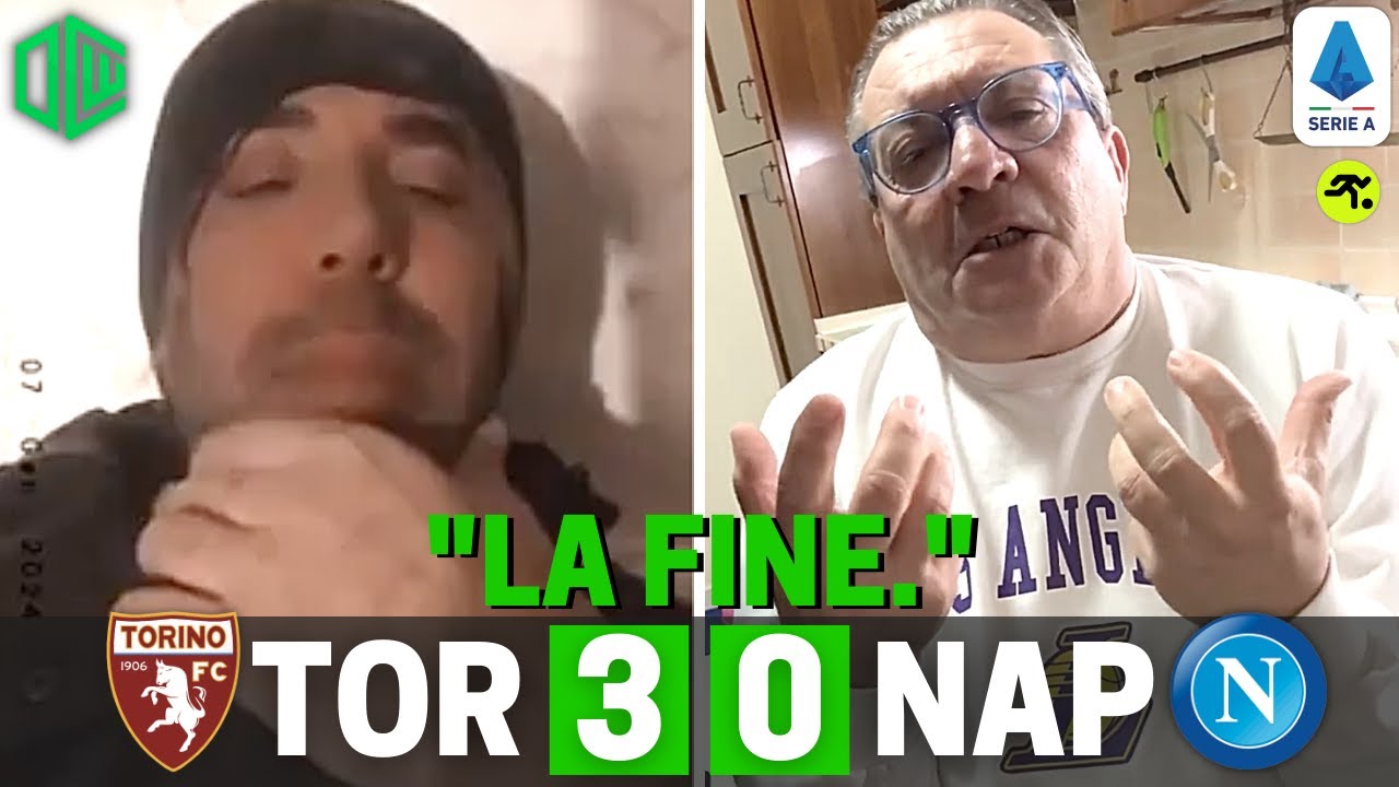 TORINO NAPOLI 3 0 | TIFOSI NAPOLETANI IN LACRIME: “CI STATE UMILIANDO, ANDATEVENE TUTTI” | TIFOSIAMO