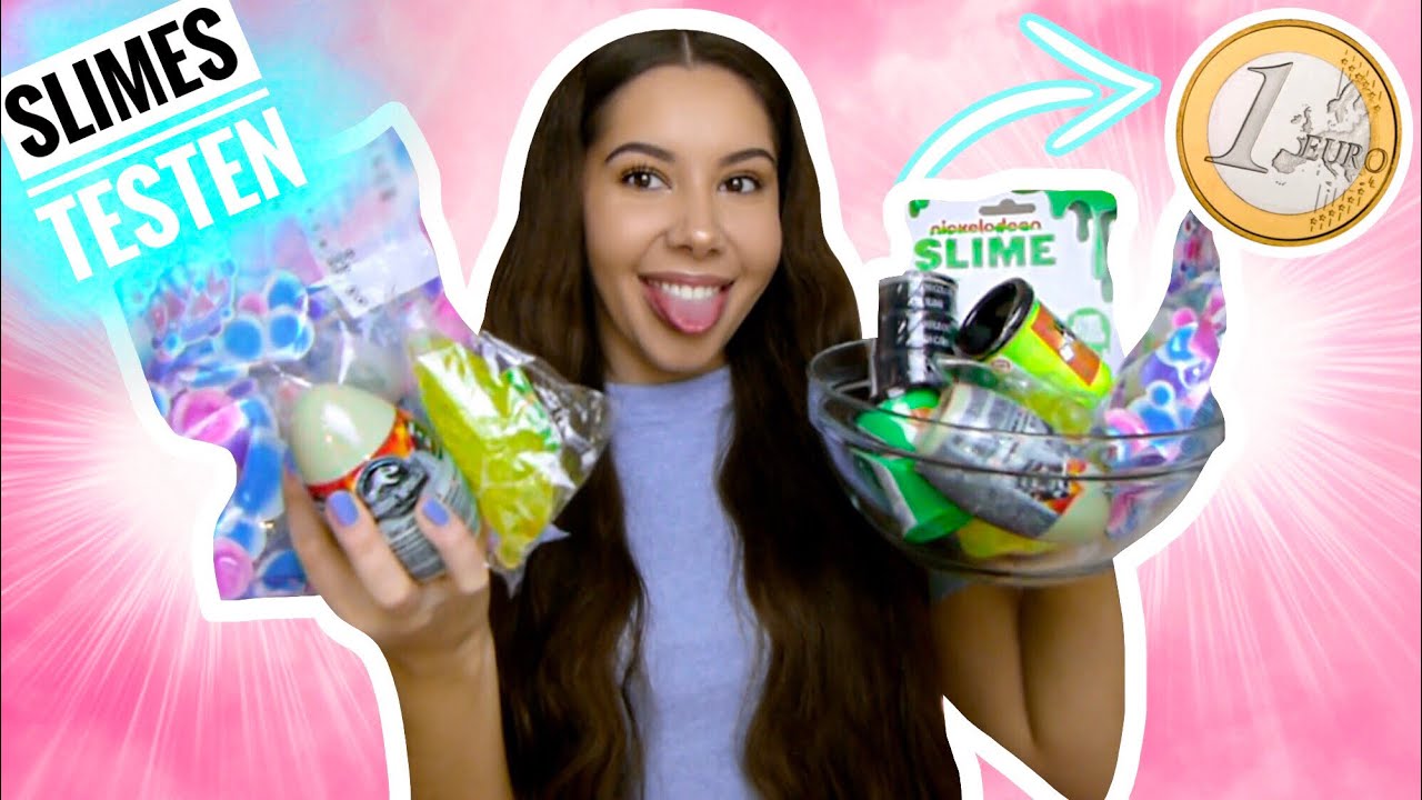 Ich teste SLIMES aus dem 1€ SHOP! - Schleim SMOOTHIE + Verlosung! | Valeria Greb