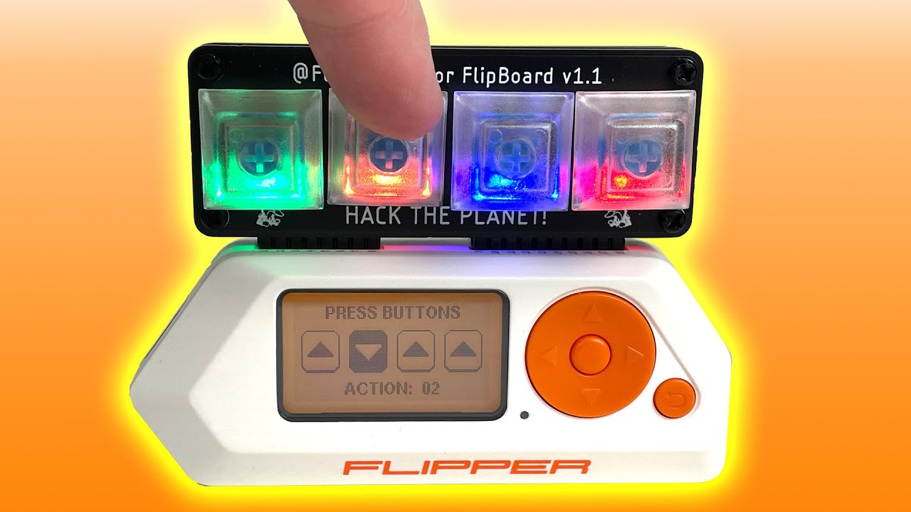 FlipBoard MacroPad Keyboard for Flipper Zero from MakeItHackin on