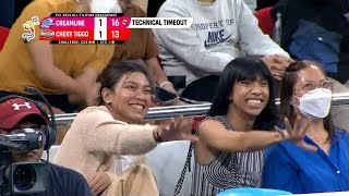 Valdez, Mimiyuuuh applaud MG's attack | 2023 PVL All-Filipino Conference screenshot 3
