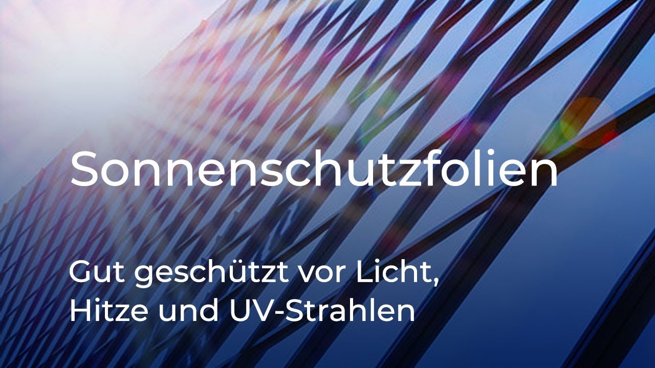 Sonnenschutzfolie für Fenster gegen Aufheizen