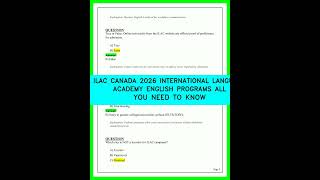 Study English in Canada 2026 ILAC Programs Costs and Requirements Guide