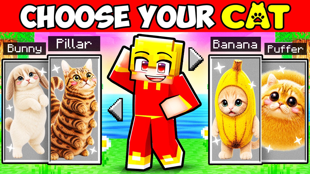 Minecraft, But You Can CHOOSE YOUR CAT!