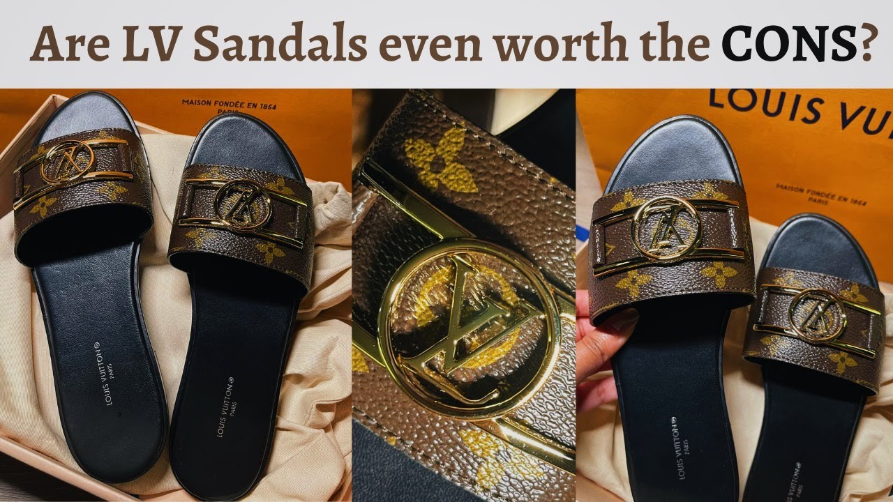 Louis Vuitton LV Women Leather Fashion Sandals Flat Shoes from