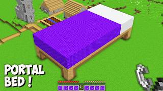 Where does THE BIGGEST PORTAL BED leads in Minecraft? I found GIANT SECRET BED PORTAL!