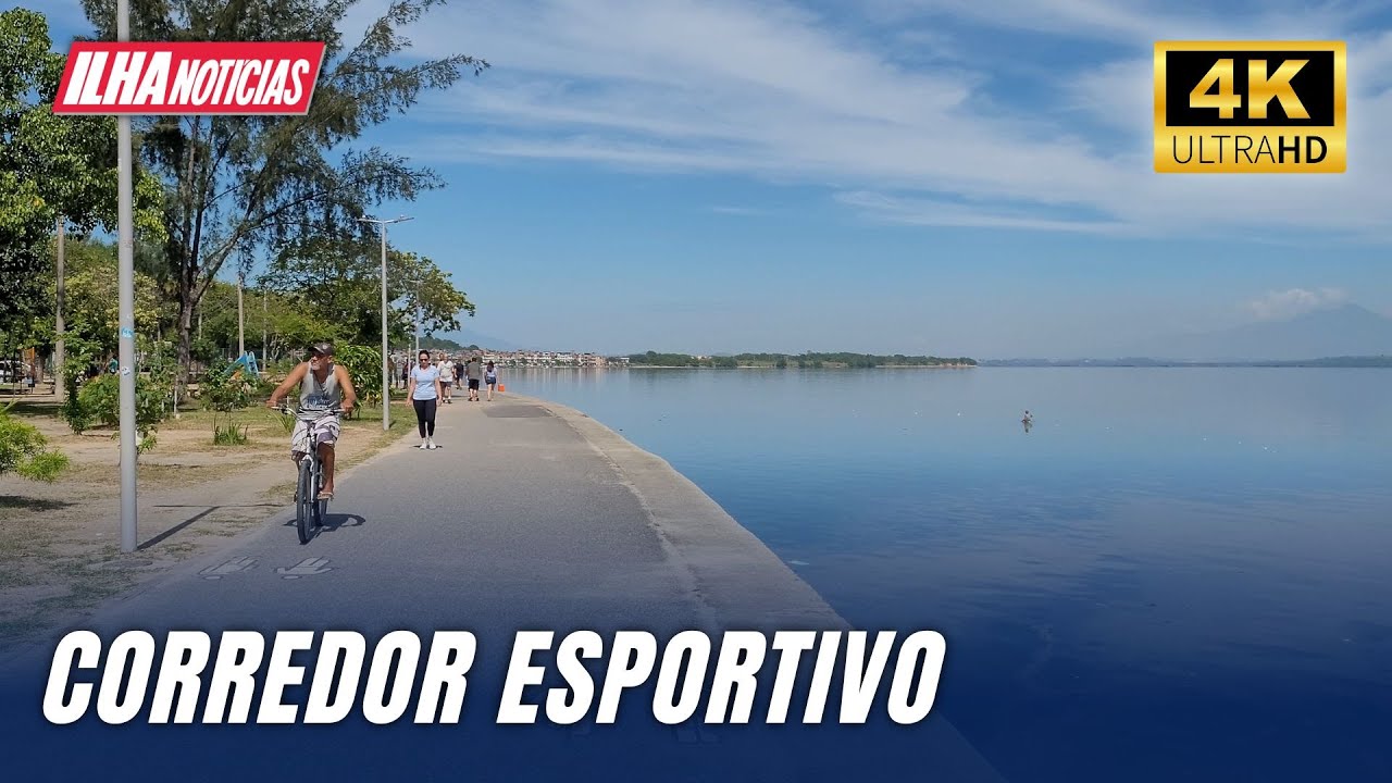 [4K] Corredor Esportivo, Ilha do Governador, Rio de Janeiro – Caminhada –  Walking Tour – 2022