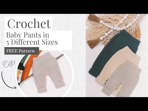 The Cutest Baby Crochet Pants Free Pattern You Will Find - Briana K Designs