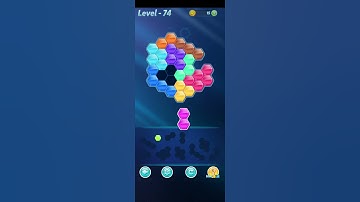 Block! Hexa Puzzle~Variety A block 3 to 10 levels~level~74
