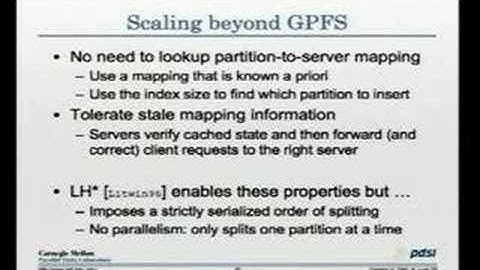 Seattle Conference on Scalability: GIGA+: Scalable Directori