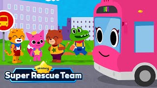 The Wheels on the Pink School Bus | Car Song for kids | Pinkfong Super Rescue Team