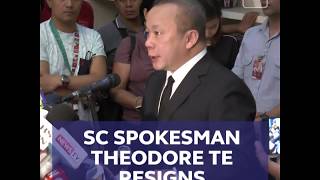SC spokesman Theodore Te resigns