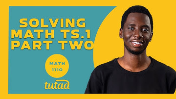 Solving MATH-1110 Tutorial Sheet 1 - Part 2