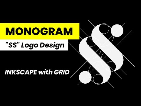 Monogram SS Logo Design with Grid System - INKSCAPE TUTORIAL