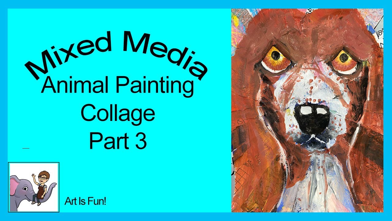 Animal Collage Painting | Painting for Beginners | Fun Painting ...