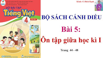 VỞ BÀI TẬP TIẾNG VIỆT 4 TẬP 1- SÁCH CÁNH DIỀU - BÀI 5: ÔN TẬP GIỮA HỌC KÌ I trang 44, 45, 46, 47, 48