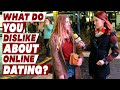 What do you dislike the most about online dating?