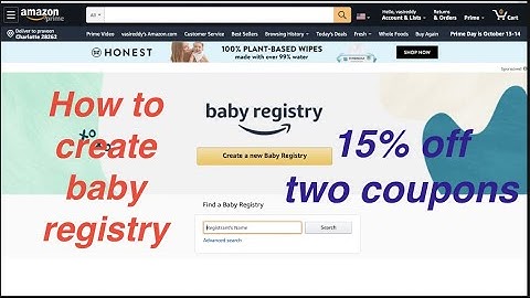 How to create Amazon Baby Registry