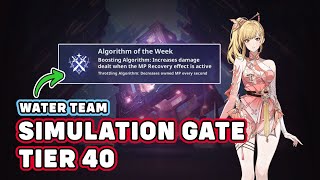 LET'S SWIPE ALL TROPHY! WATER TEAM IN TIER 40!! SIMULATION GATE WALKTHROUGH - Solo Leveling Arise