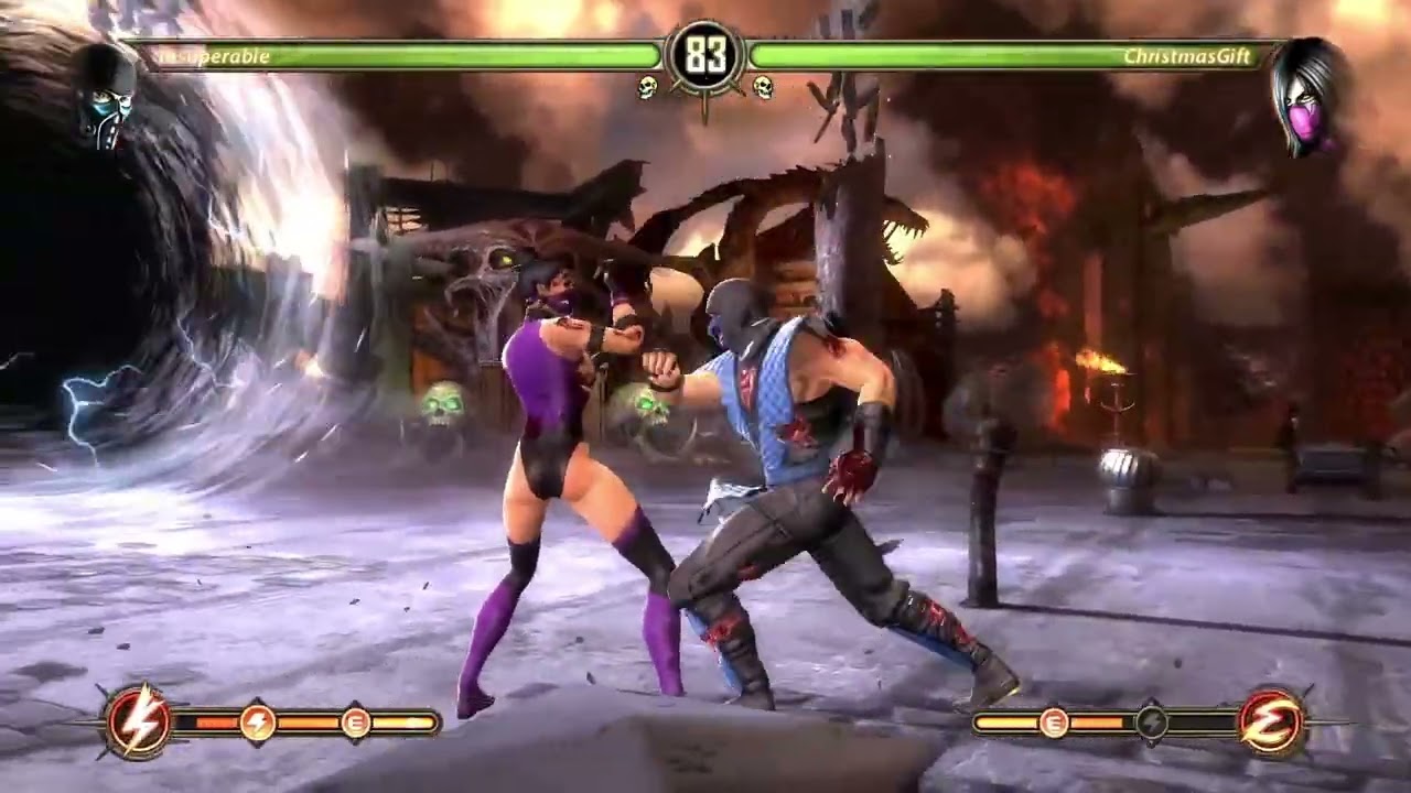 Mortal Kombat 9 Online Sets: Sub-Zero vs Mileena
