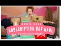 April Monthly Subscription Box Haul | Boxes You Need to Know About April 2022 | GIVEAWAYS + Coupons