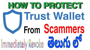 How to protect Trust Wallet from scammers | Unknown Airdrops | Unknown Websites | Telugu |