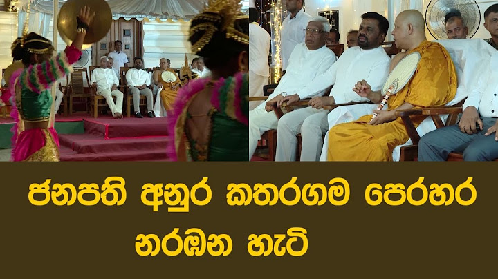 How President Anura watches the Kataragama Perahera