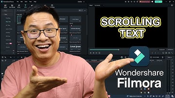 Filmora 13 Scrolling Text Effect Tutorial For Beginners
