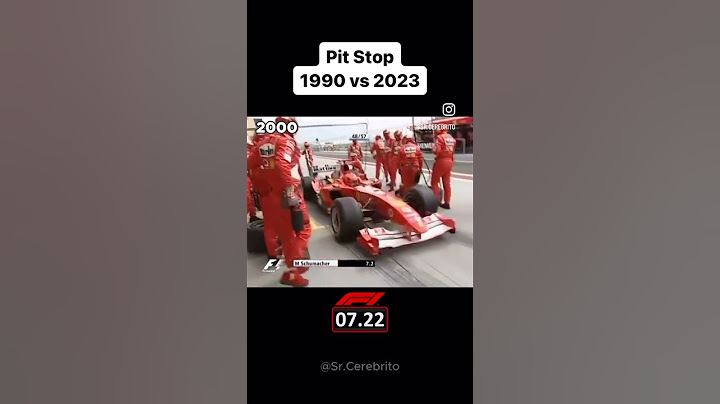 Pit Stop in 1990 vs 2023