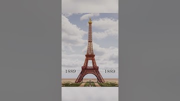 What was the original color of the Eiffel Tower? #shorts