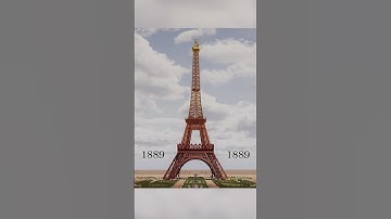 What was the original color of the Eiffel Tower? #shorts