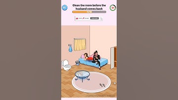 Clean the room before the husband comes back 🤩😁 | brainy prankster | Android X iOS Gameplay #Shorts