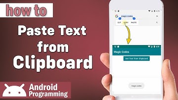 how to paste text from clipboard in android