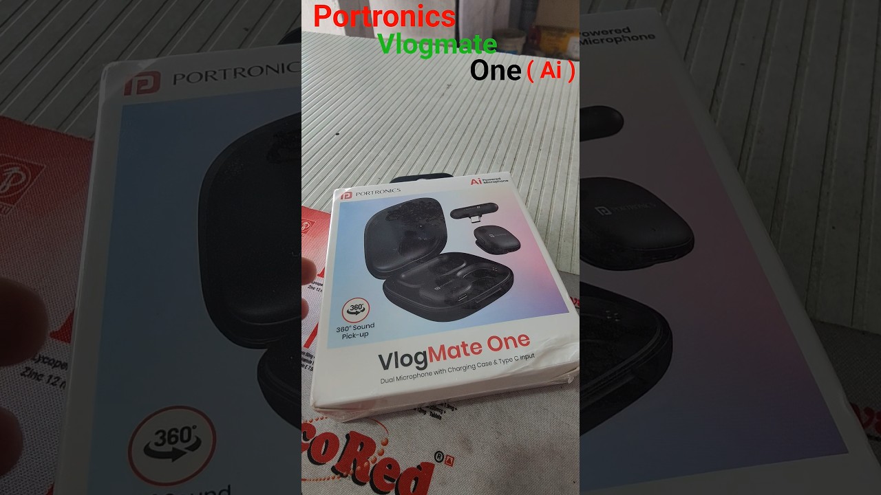 Watch Portronics VlogMate One (Ai) Powered Wireless Microphone...! #portronics #microphone #wirelessmic on YouTube Watch Portronics VlogMate One (Ai) Powered Wireless Microphone...! #portronics #microphone #wirelessmic on YouTube