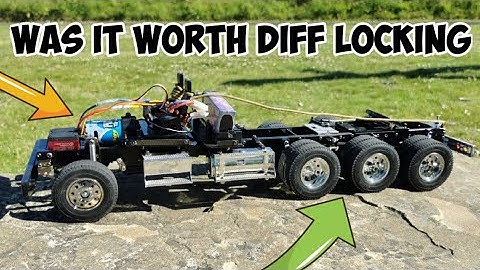 TAMIYA TRI-DRIVE RC TRUCK | DO LOCKED DIFFERENTIALS MAKE A DIFFERENCE | Tamiya semi TUG OF WAR 2