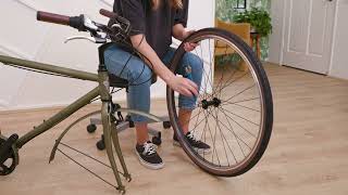 Install the Front Wheel: Bolt-on axle
