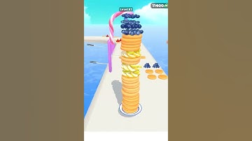 Pancake Run Level 87 Gameplay Walkthrough Android #Shorts