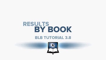 BLB Tutorial 3 8   Results by Book